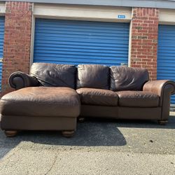 Leather Sectional 