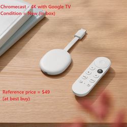 Chromecast 4k With Google Tv
