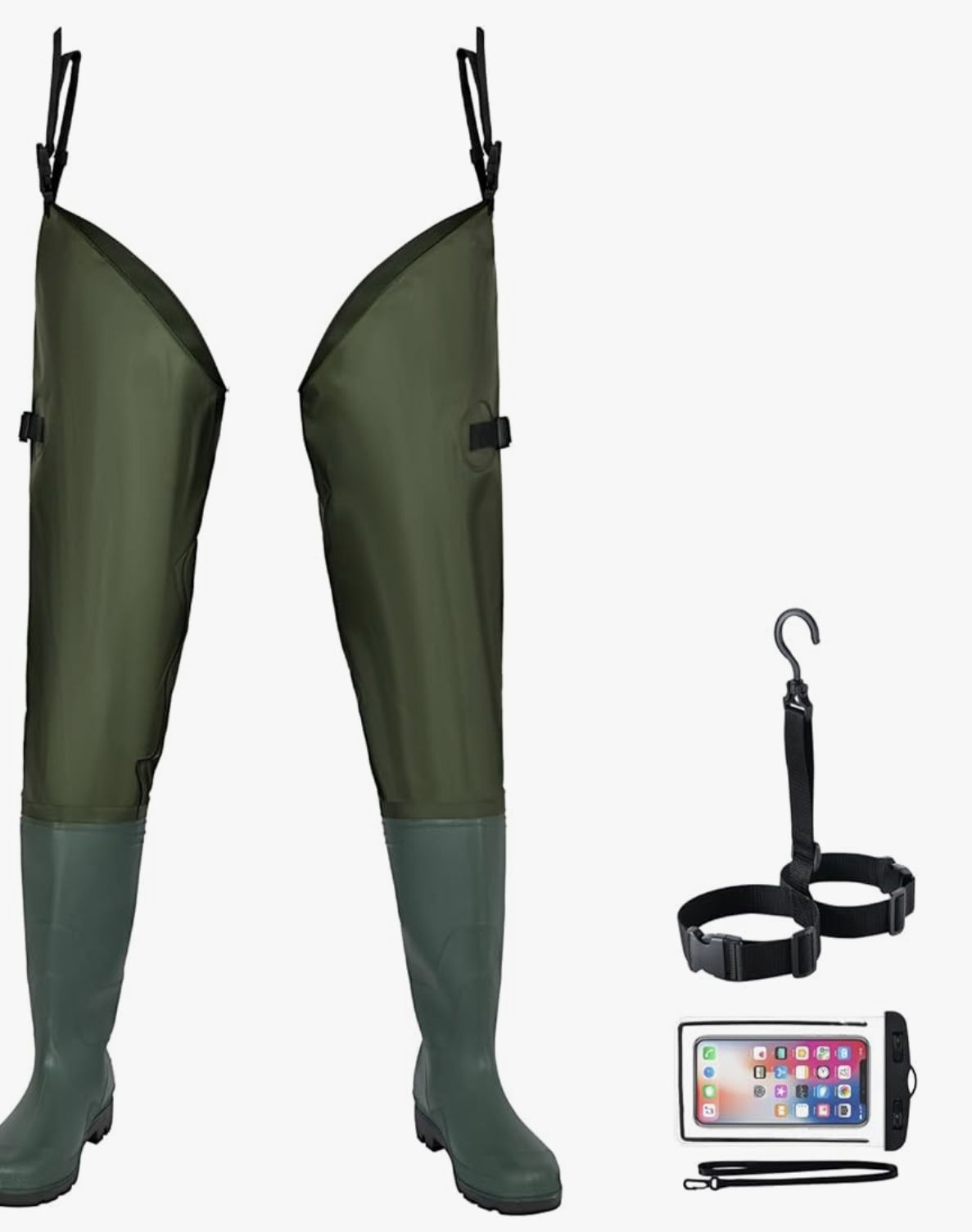 Fishing hip waders (size 11 only)
