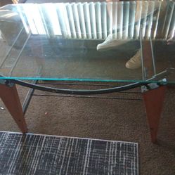 Modern Glass Top Table