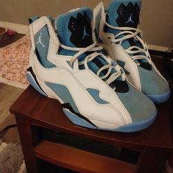 Powder Blue And White Jordan Shoes 