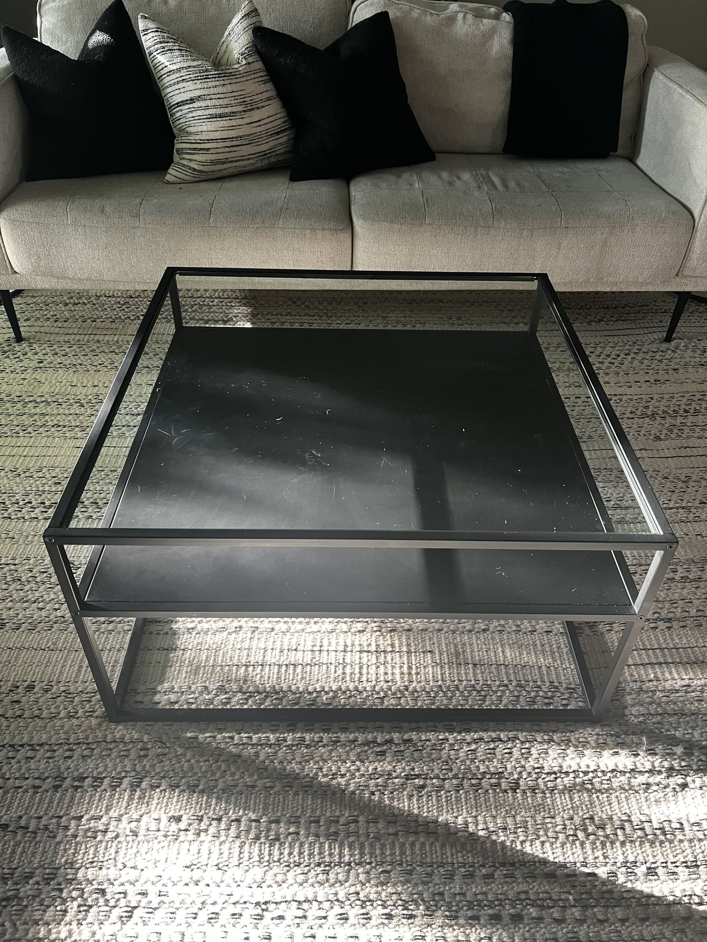 Duran Square Glass Top Coffee Table – AllModern