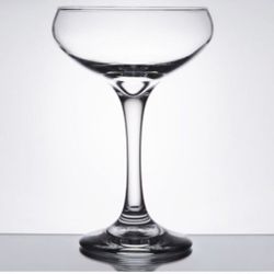 NEW Lot of 7 Clear Glass Libbey 3055 perception cocktail coupe Glasses goblets cocktail Liquor Glass Bar