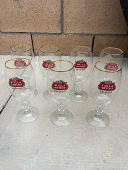 Stella Artois Chalice Beer Glasses - 7