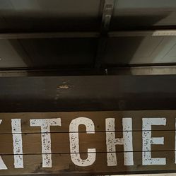 Kitchen sign