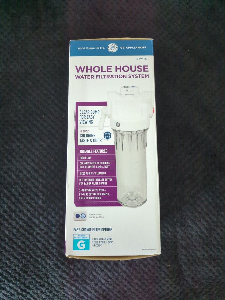GE Whole House Filtration System $30