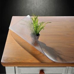 NECAUX Custom 44 × 120 Inch Frosted Table Cover Protecto