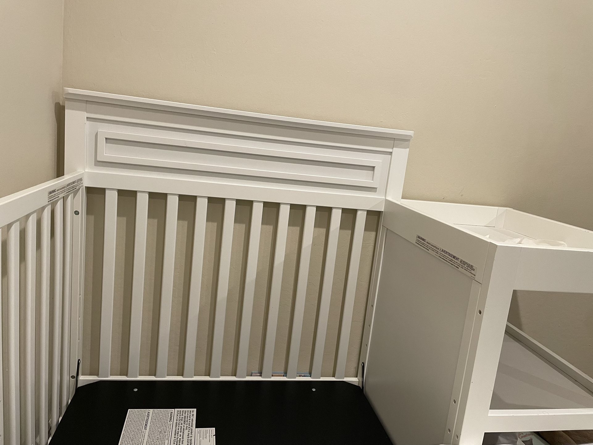 Mini Crib Changing Table Combo