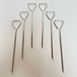 (6) 6” Aluminum Potato Baking Rods