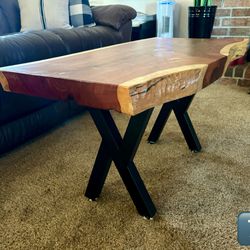 Rustic Live Edge Cedar Slab Tables
