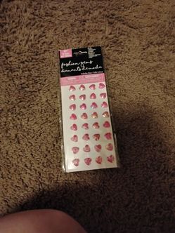 Fashion Gems Heart-Shaped Rhinestone Stickers