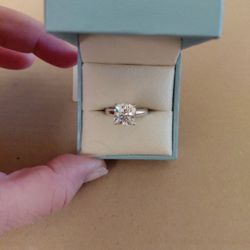 ❤️SILVER 3.5 CT RADIANT CUT MOISSANITE RING SIZE 5 1/2❤️