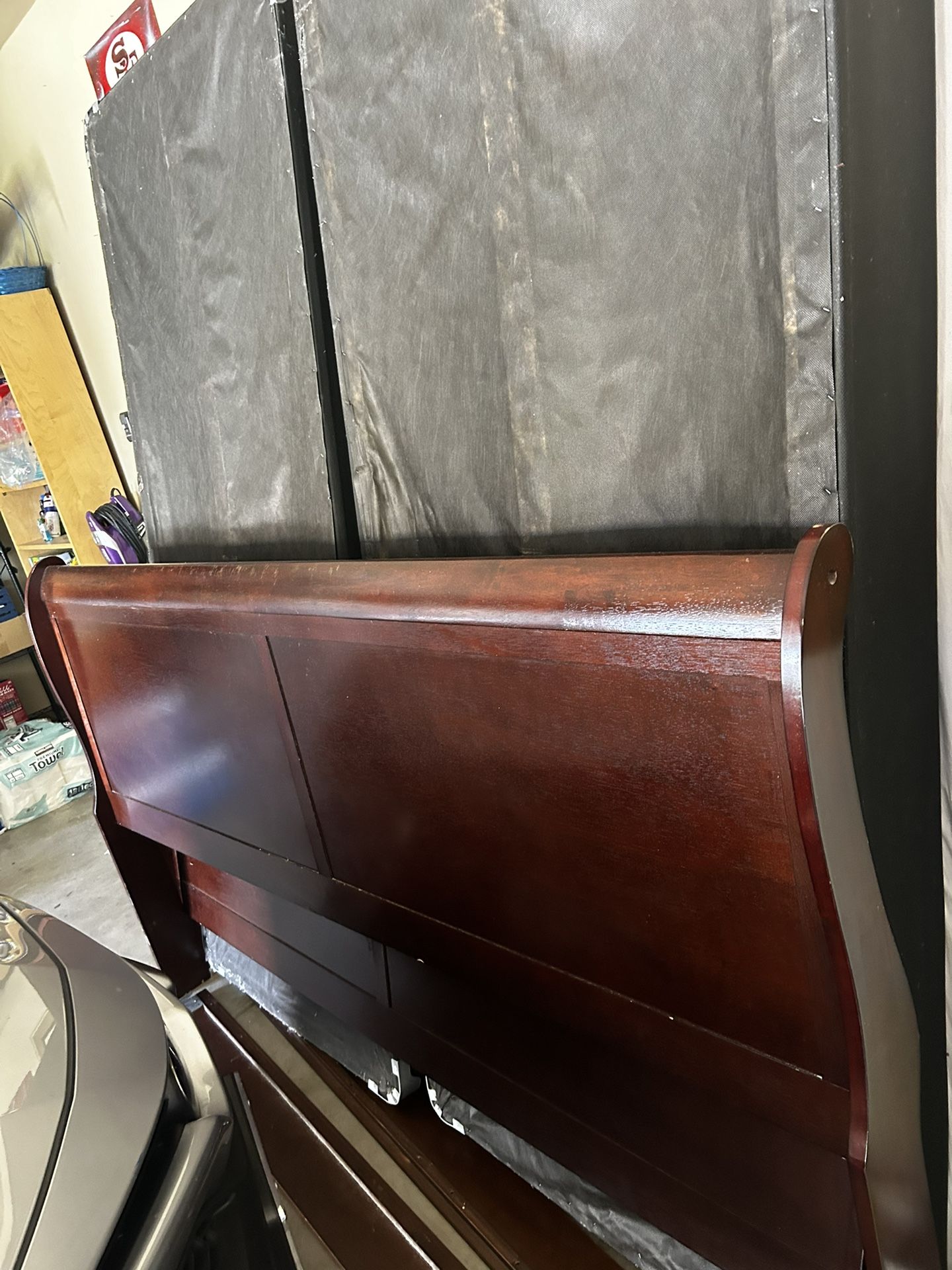 CA KING BED FRAME AND BOX SPRINGS