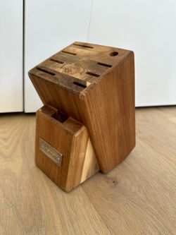 Heavy Solid Wood Cuisinart Knife Block