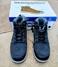 Mens Weatherproof Jenkins Boots Black size 9