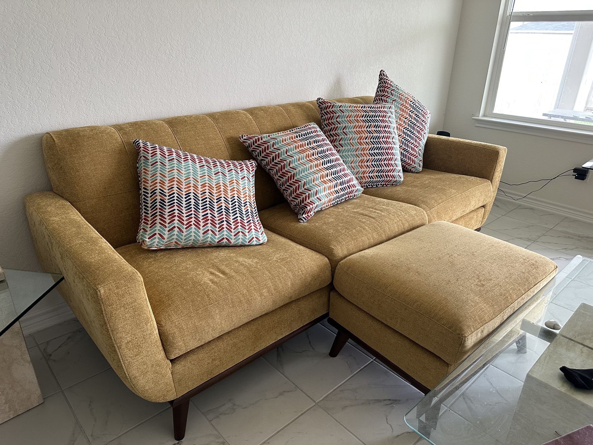 Yellow East Side Chaise Sofa ($1k+ value)