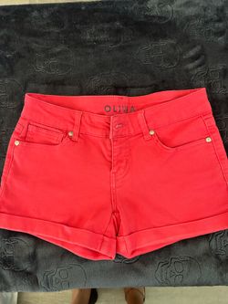 Women pink short 8