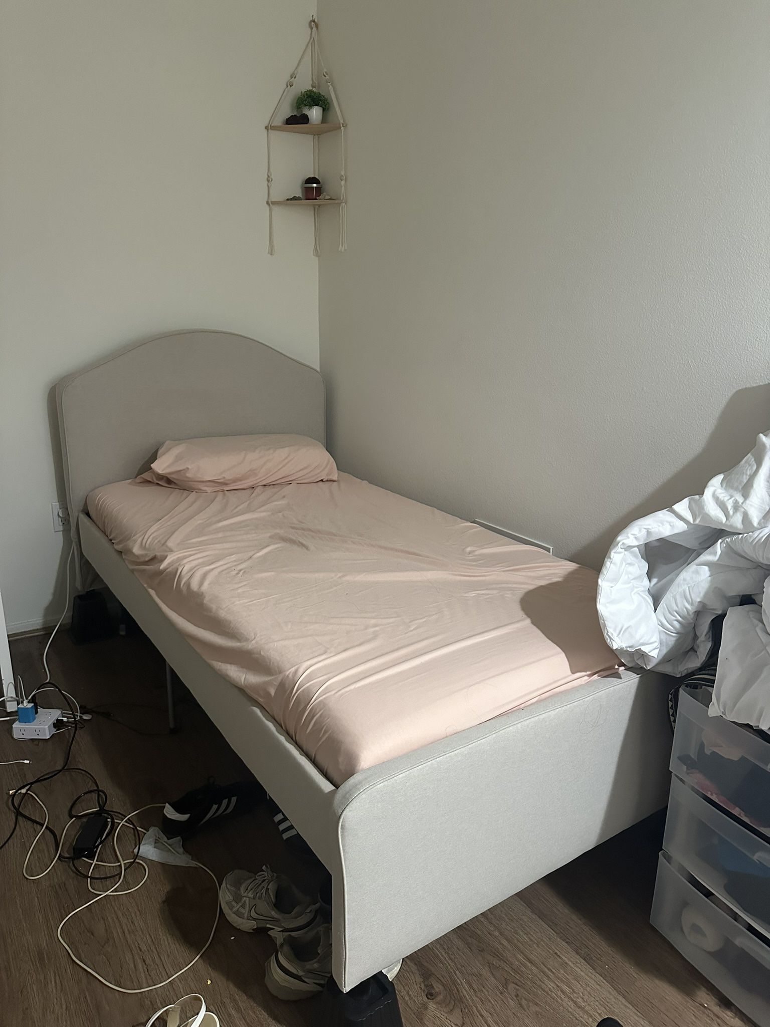 Beige Ikea Twin Bed
