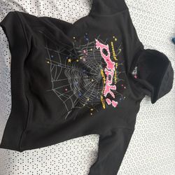 Hoodie Sp5der P*Nk in black
