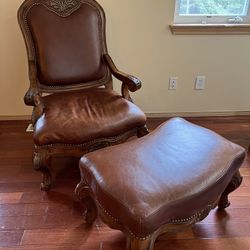 Chair with Ottoman 