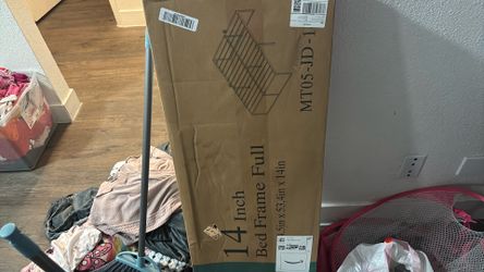Full size bed frame unopen