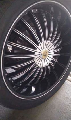 24 in Black Wheels