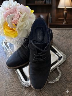 Man’s Casual Suede Shoes, Navy Blue, 8