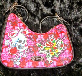 Ed Hardy Asymmetric Shoulder Bag.