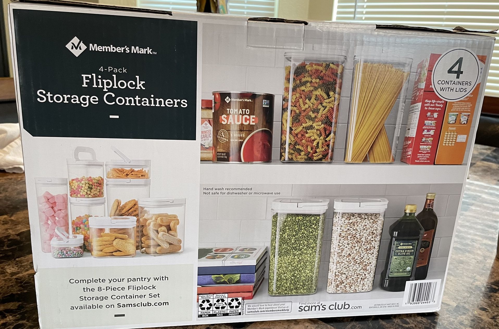 Flip Top Storage Containers