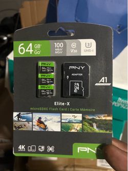 PNY - 64GB Elite-X microSDXC Flash Memory Card​