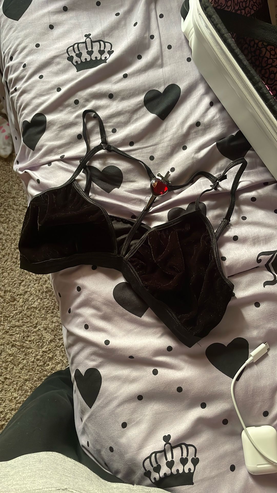 Goth Bra Top Small