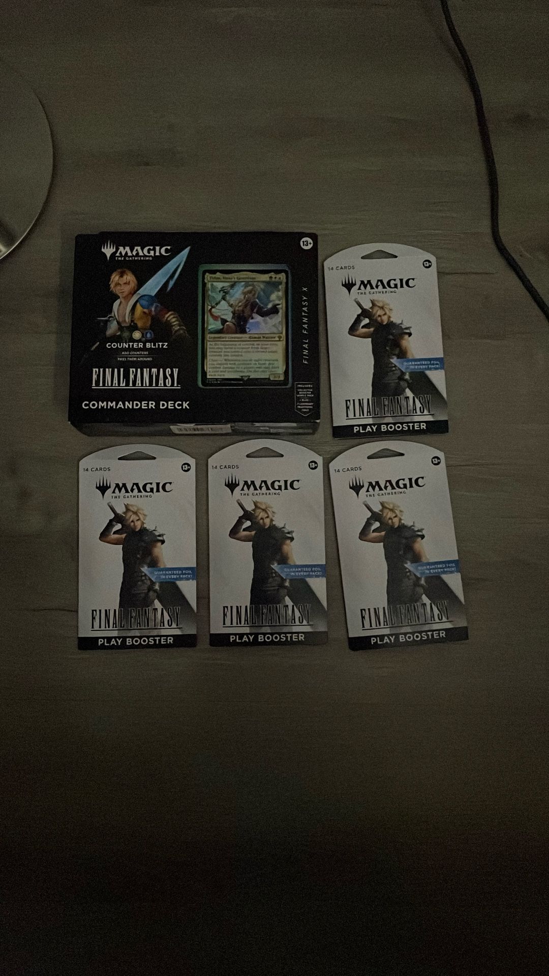 Magic The Gathering Commander Deck And 4 Play Booster Packs