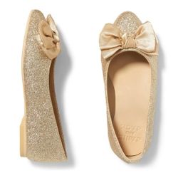 Janie and Jack Glitter Bow Flat ( Size US 9 )