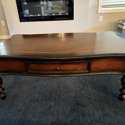Solid wood coffee table