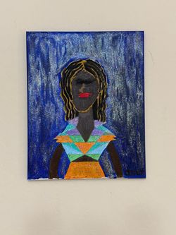 Blue woman