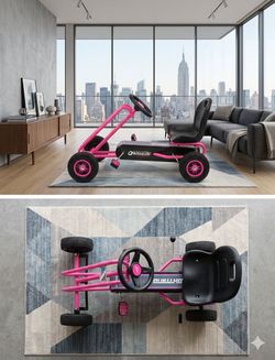 Hauck Pink Go Kart Pedal Car