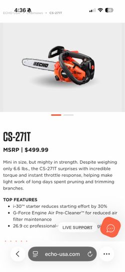Echo CS-271T Compact Gas Chainsaw