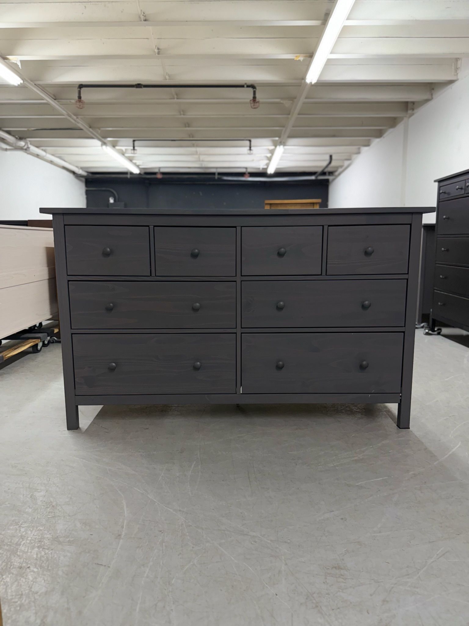 Already Assembled - Large Gray IKEA Hemnes 8 Drawer Dresser - Tons Of Storage