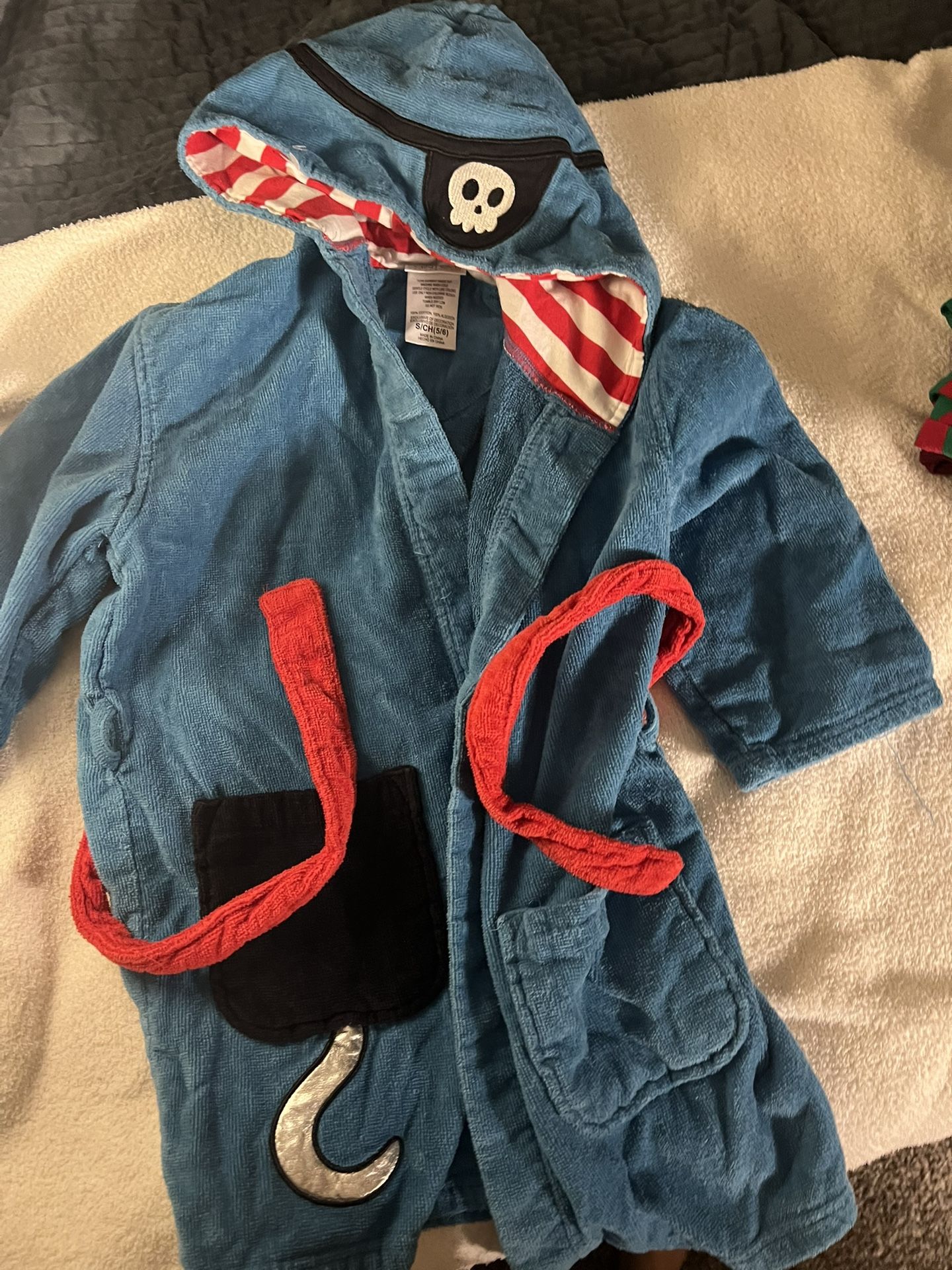 Pirate Bath Robe For Boys