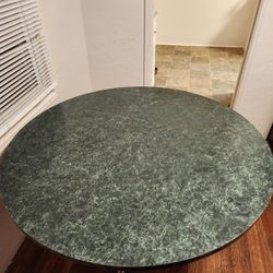 4 Ft Round Table With Fo Marble Laminate 