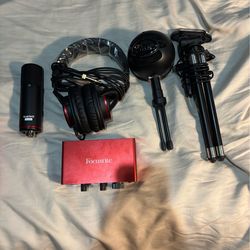 Headphone and microphone equipment