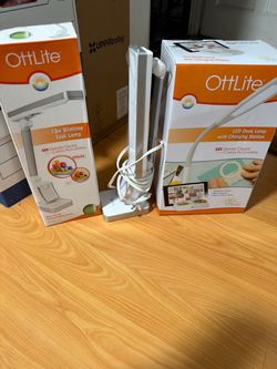 Lot of 3 OttLite Desk Lamps / Task Lamps - Brand New