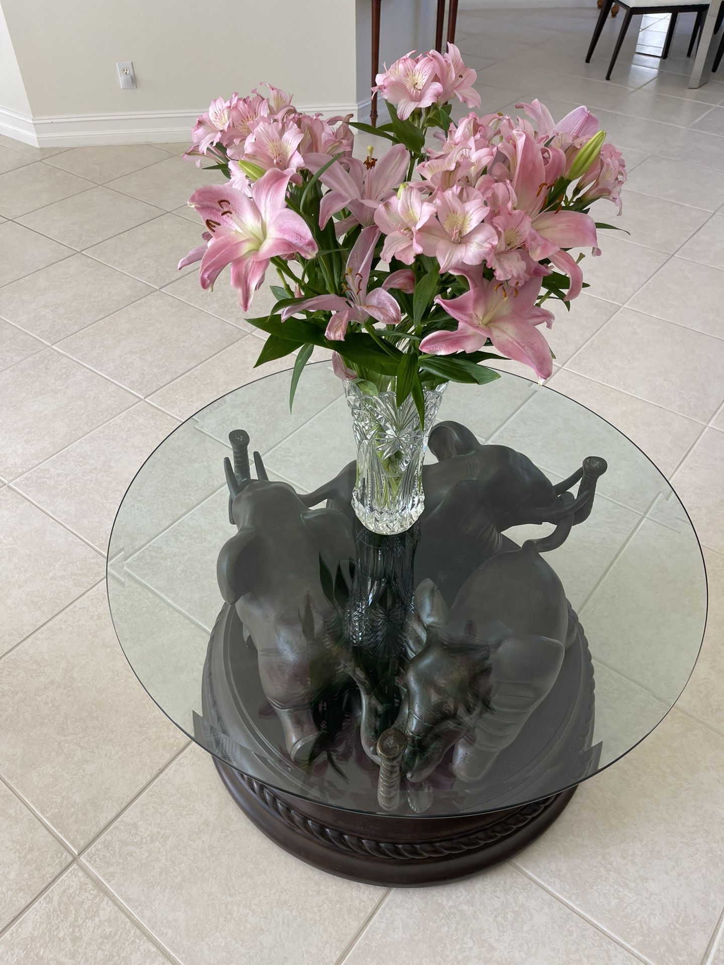 Antique Safari Coffee table And Side Table Set