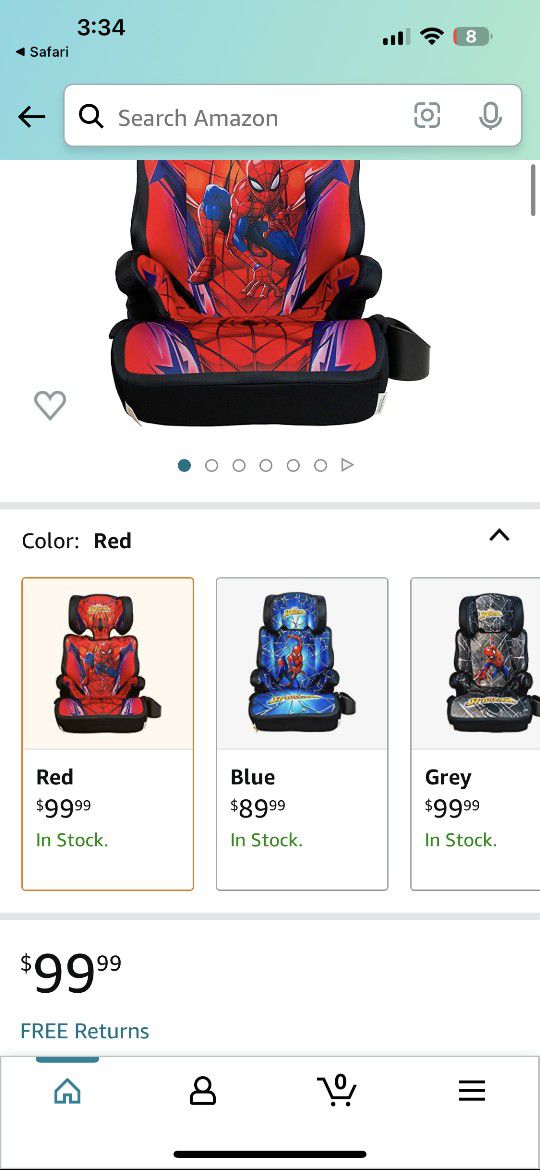 Spiderman Booster Seat