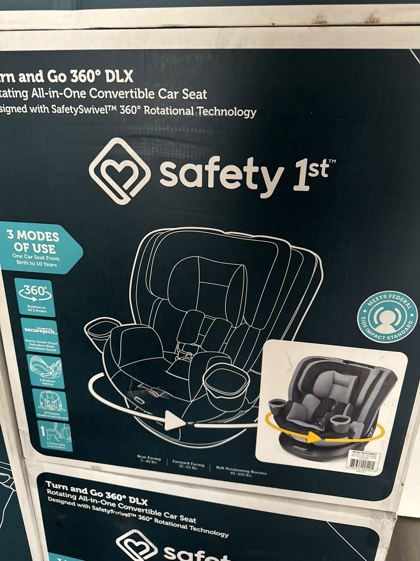 Turn And Go 360° Dlx Rotating All-in One Car Seat 