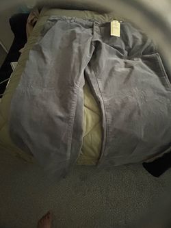 St.John Bay Grey and Black Corduroy Pants