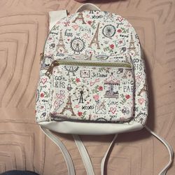 boxlunch white paris backpack