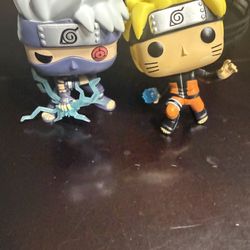 Kakashi Lighting Blade And Naruto Resengan Funko Pops 