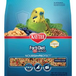 Kaytee Forti-Diet Pro Health Nourish + Protect Parakeet Bird Food  4lbs  Bag 