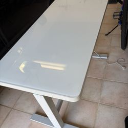 Height Adjustable Desk 47”  Study Table With Drawer  Tresanti Geller